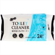 ラク楽ＬＩＦＥ流せるトイレクリーナー２４枚 【 昭和紙工 】 【 住居洗剤・トイレ用 】