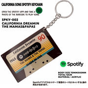 CLIFORNIA SONG SPOTIFY KEYCHAIN　カリフォルニア ソング キーホルダー　Spotify　コード連携