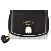 ■CRUX(クラックス)■　三つ折り財布　シマエナガ/ブラック