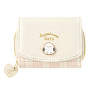 ■CRUX(クラックス)■　三つ折り財布　シマエナガ/アイボリー