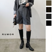 【2025新作】ヘザーエステルタックハーフパンツ