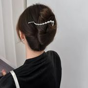 金属 ポニーテールヘアピン フラットヘアピン フロッグバックルヘアピン 気質ヘアアクセサリー