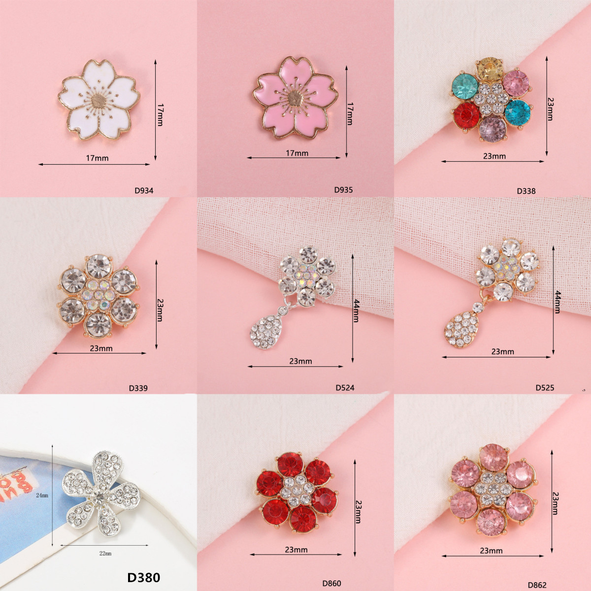 お花パーツ ゴールド メタルパーツ 大きめ アクセサリーパーツ フラワー 貼り付けパーツ スマホケース