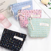 化粧ポーチ 多機能　収納ポーチ　小物収納　韓国ファッション　ミニー 　財布　小銭入れ　チェック柄