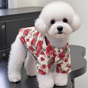 花柄犬用シャツ、ペット服、猫と犬のシャツ、ペット用品、犬用服、犬用トップス