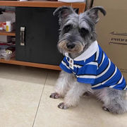 犬用ブルーストライプシャツ、ペット服、猫と犬のシャツ、ペット用品、犬用服、犬用トップス