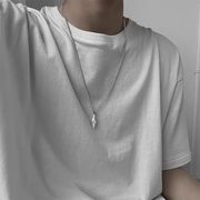チタンスチールネックレス メンズ鎖骨ネックレス メンズアクセサリー チタンスチールアクセサリー