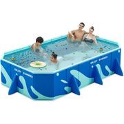 非膨張式プール 大型 第2世代高密度複合板 折りたたみ 組み立て不要 ビニールプール 簡易 四角いプール