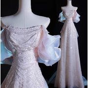結婚式・司会者用ワンピース・花嫁ウェディングドレス・パーティードレス・披露宴/写真撮影  ロングドレス