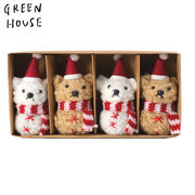 ■GREEN HOUSE■■2025X'mas　新作■　ふわふわオーナメントBOX　ベアー