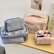 化粧ポーチ 多機能　収納ポーチ　小物収納　韓国ファッション 　ハンドバッグ　デザイン　星柄