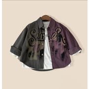 2025秋新作     男の子用トレンチコート おしゃれな赤ちゃん用無地スウェットジャケット