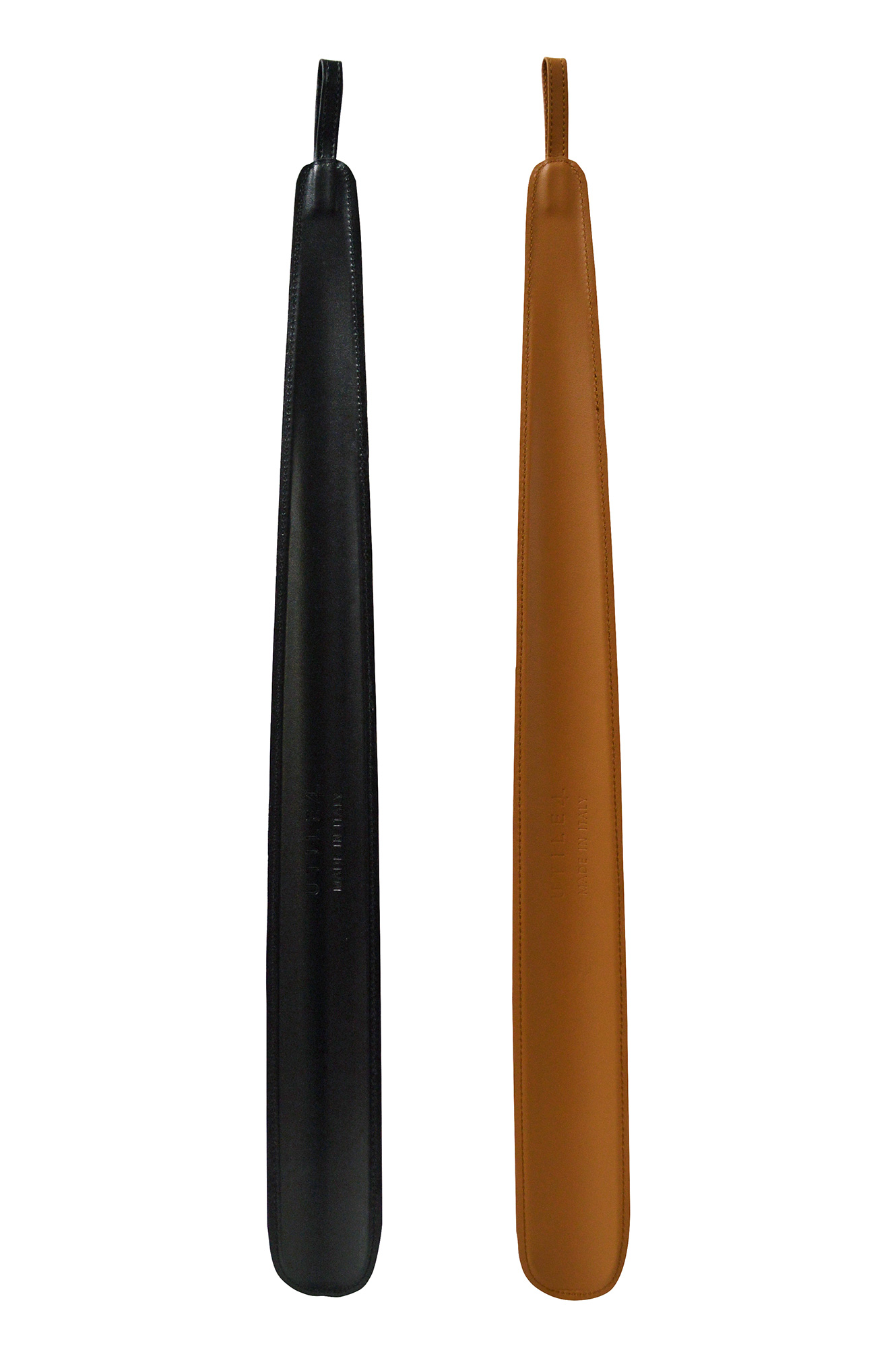 【高級ギフト】UTILE4 イタリア製本革靴べら(53cm) ブラック