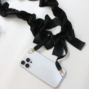 ショルダー携帯ストラップ　韓国ファッション　デザイン　フリル　リボン