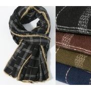 マフラー  スカーフ  肩掛け ストール ネックウォーマー  チェック柄 メンズ