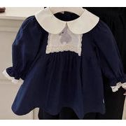 秋冬新作★韓国風子供服★ベビー服★女の子 長袖 ドレス キッズワンピース 可愛い★