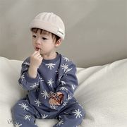 韓国子供服 ベビー服  キッズ 男の子  長袖 連体服   66cm-90cm