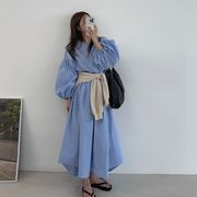 今季マストバイ  　韓国風    気質    chic 韓国ファッション   ロングワンピース