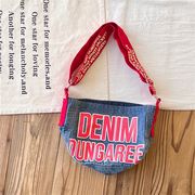 AOY☆【オリジ高品質】デニムショルダーバッグ