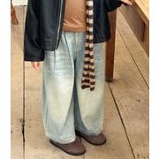 2025春秋子供服 おしゃれ デニムパンツ 韓国風 ボトムス ロングパンツ ジーンズ キッズ服 [90~140cm]
