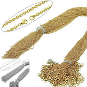 【激安】金属アレルギー対応 ステンレスネックレス 10本　チェーン アズキ チェーン アクセサリー