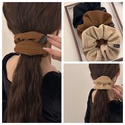 【韓国風レトロ編み】スクランチヘアゴム ニット地で秋冬に最適