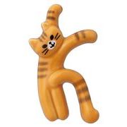 猫のイニシャル箸置き　Ｋ　//お土産　アニマル　動物　インテリア　ギフト