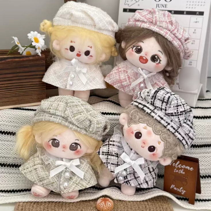 ミニドール  帽子  ドール用    綿人形    着せ替え  ぬいぐるみ用服    6色  10cm