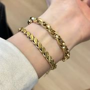 ブレスレット デザイン アクセサリー　ステンレス ブレスレット チェーン 韓国 ブレスレット上品★超新作