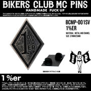 BIKERS CLUB MC PIN エナメル ピンバッヂ　ビンテージ　バイカー　ホットロッド　アメ雑　アメリカン雑貨