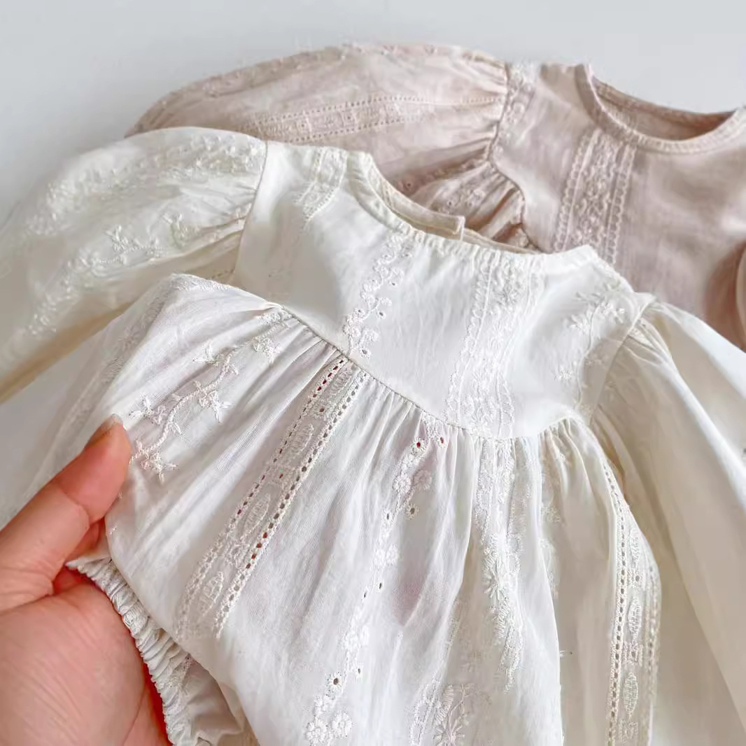 2025 秋新作 ins 韓国版 女の赤ちゃん 長袖 じゅんしょく 綿  連体服 男女兼用 ロンパース  子供服