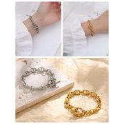 【2025新作】チタンスチールOTカフブレスレット カップル メンズ レディース