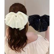 【日本倉庫即納】 ビッグリボン バレッタ ヘアクリップ上品