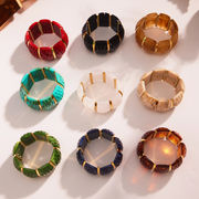 サージカルステンレス樹脂バングル　アクセサリー　金属アレルギー対応　ファッション　18kコーティング