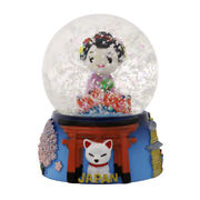 ＜和雑貨・和土産＞スノードーム 舞妓　No.303-436