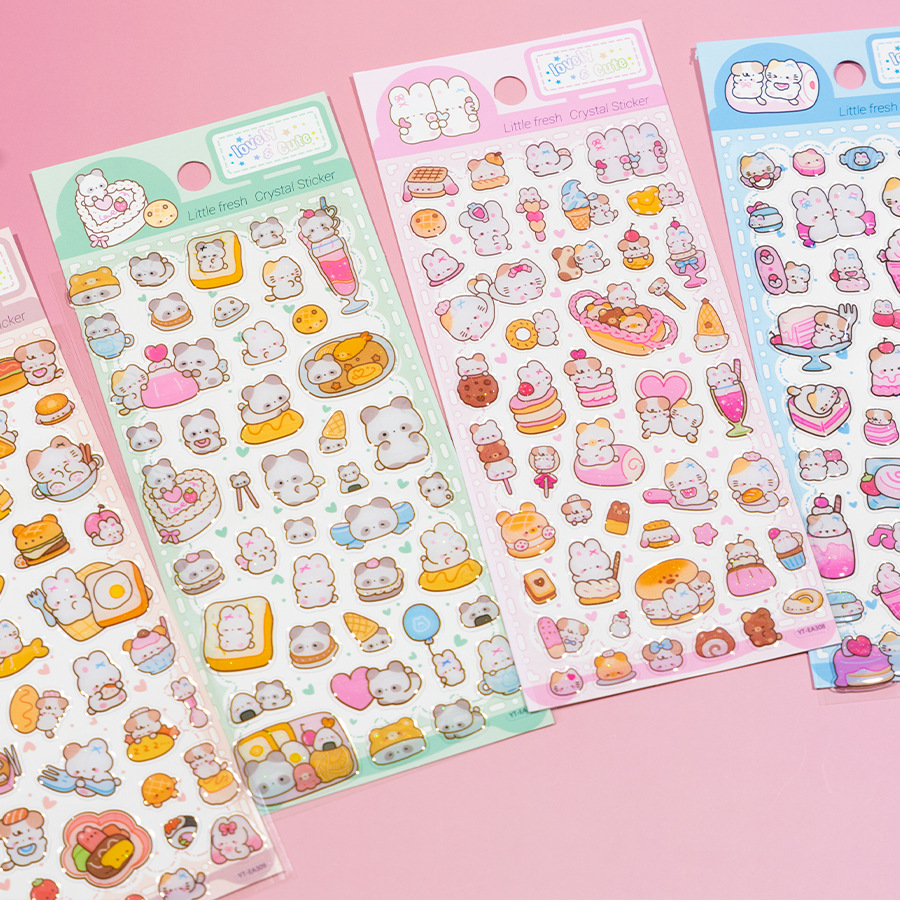 ぷくぷくシール ぷっくりシール 3Dステッカー 立体ステッカー 粘着シール