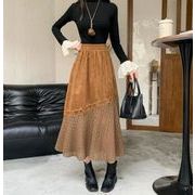 ボトムス スカート Aライン  レース ロング丈  ハイウェスト
