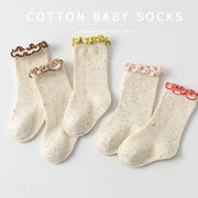 ins 秋新作　新生児　ソックス　女の子　フリル　靴下　キッズ靴下　可愛い　おしゃれ　春　秋　冬