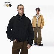 メンズ 冬新作 取り外し襟付きボアジャケット 裏ボア アメリカンヴィンテージ風 アウター★全3色