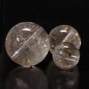 【一粒売り】ビーズ　シルバールチル＜ブラジル産＞　丸　穴あり