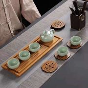 竹製湯吞み敷き・茶道家庭用・竹の茶托・竹製功夫茶器