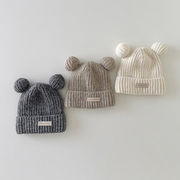 2025秋冬※ベビー ニット帽 韓国風 冬用 防寒 あったか可愛い帽子