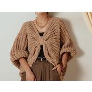 今季マストバイ   気質   おしゃれ  個性的  バットスリーブニットルーズオールマッチマントトップス