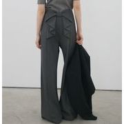 2025年INS 夏新作　韓国風    気質  リボン　カジュアル系　OL  ロングパンツ