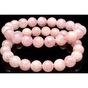 ミルキー◇パステルカラー ピンクモルガナイト 10.5mm ブレスレット 1個売り _B1513-105