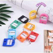 2025年新作　キーホルダー　ネームタグ　名札　IDキーリングタグ　キータグ　荷物タグ　PP　プラスチック