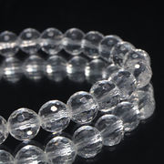 ブレス 天然水晶＜ブラジル産＞　山梨研磨　128面ハンドカット　約7mm