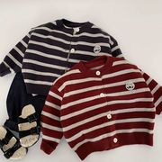 2025新作韓国子供服 ベビー服  キッズ男女兼用 ニットコート 2色  90cm-140cm