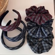 シュシュ　カチューシャ　ヘアアクセサリー　レディース　デザイン　韓国風　髪飾り