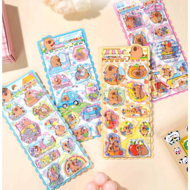 ぷくぷくシール ぷっくりシール 3Dステッカー 立体ステッカー 粘着シール